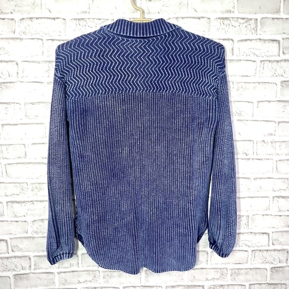 |•TRIBAL JEANS•| Button Down Cable Knit Sweater Size Small - Picture 3 of 6